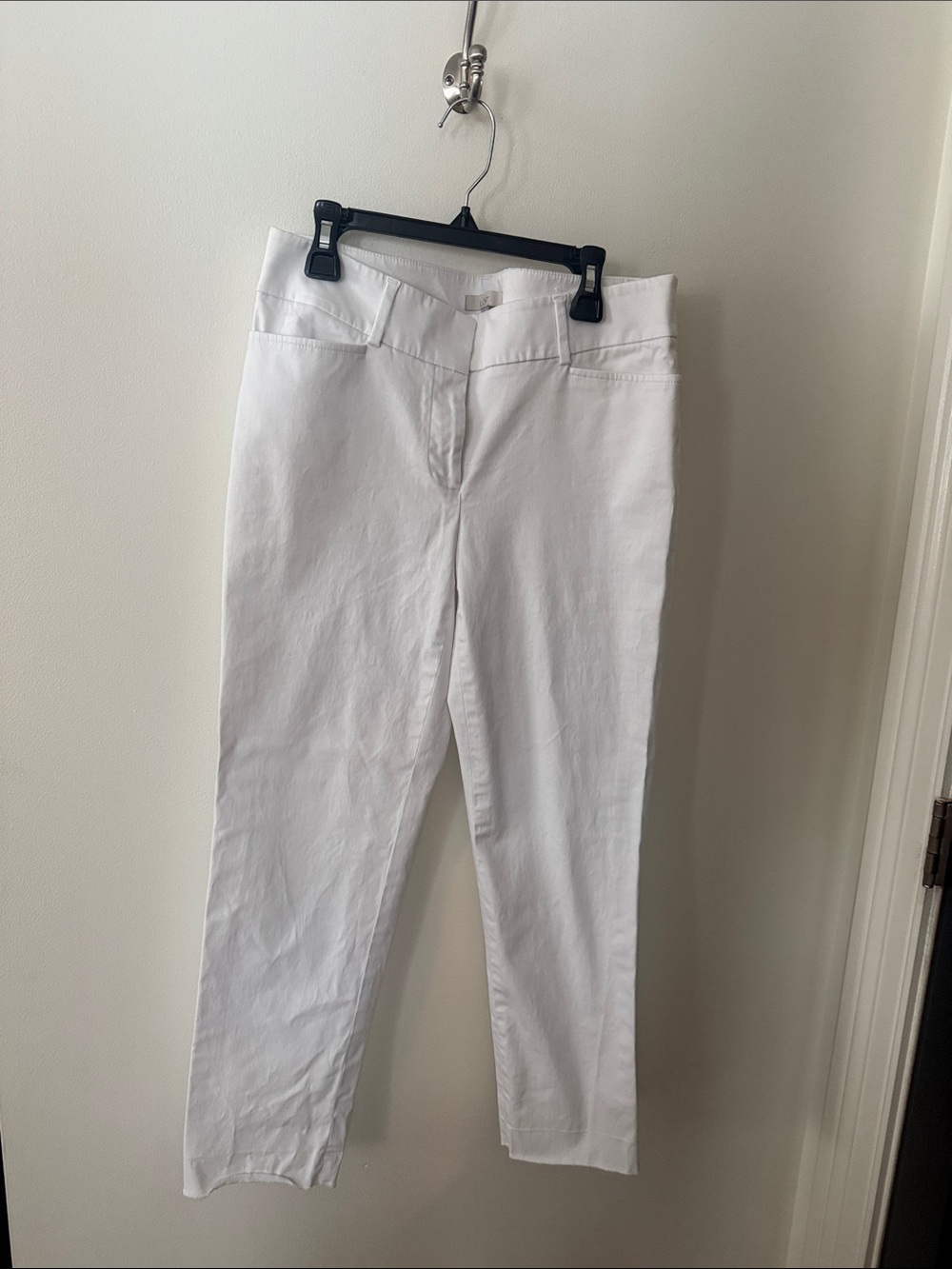 LOFT White Cropped Ankle Pants